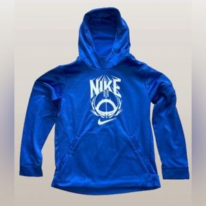 Nike Youth Large Football Blue Hoodie